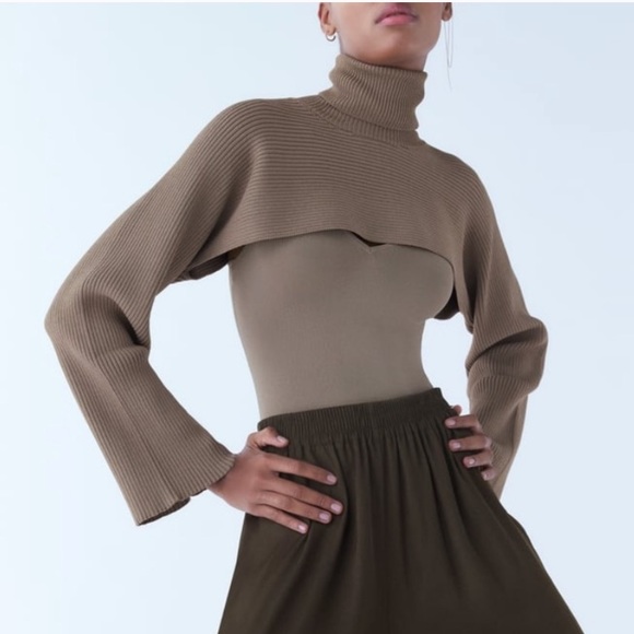 GORGEOUS ZARA NWT Arm Warmer Sweater - Picture 10 of 16